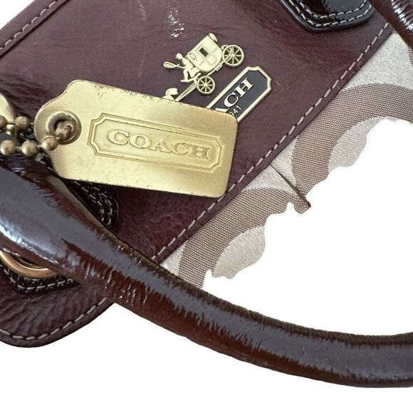 COACH Madison Julianne Op Art Signature Tote Large Satchel Shoulder Bag 12963 - Picture 10 of 10